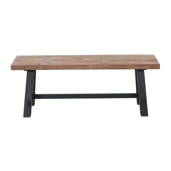 Alaterre Furniture Adam 48"L Solid Wood Bench ANAD04RNB